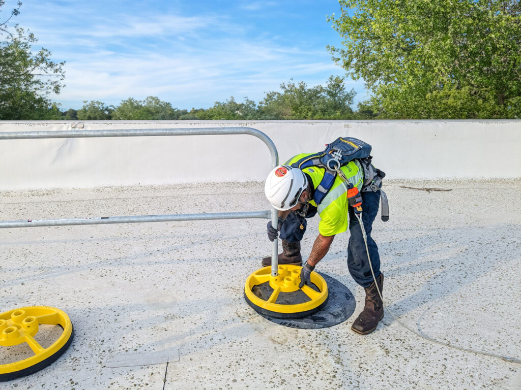 src360 mobile rail on top of sodexo building