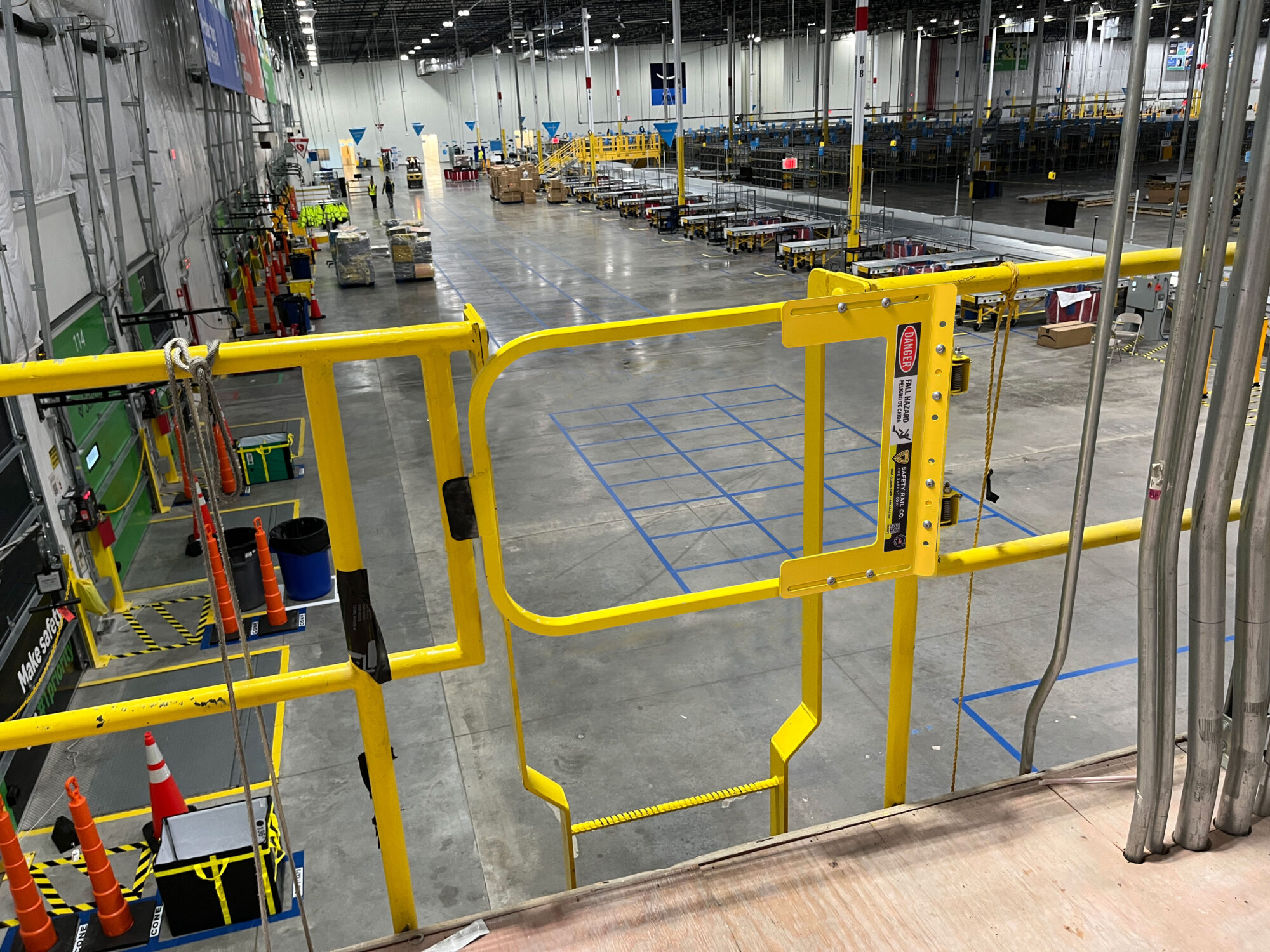 self-closing gate interior warehouse