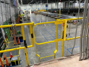 self-closing gate interior warehouse