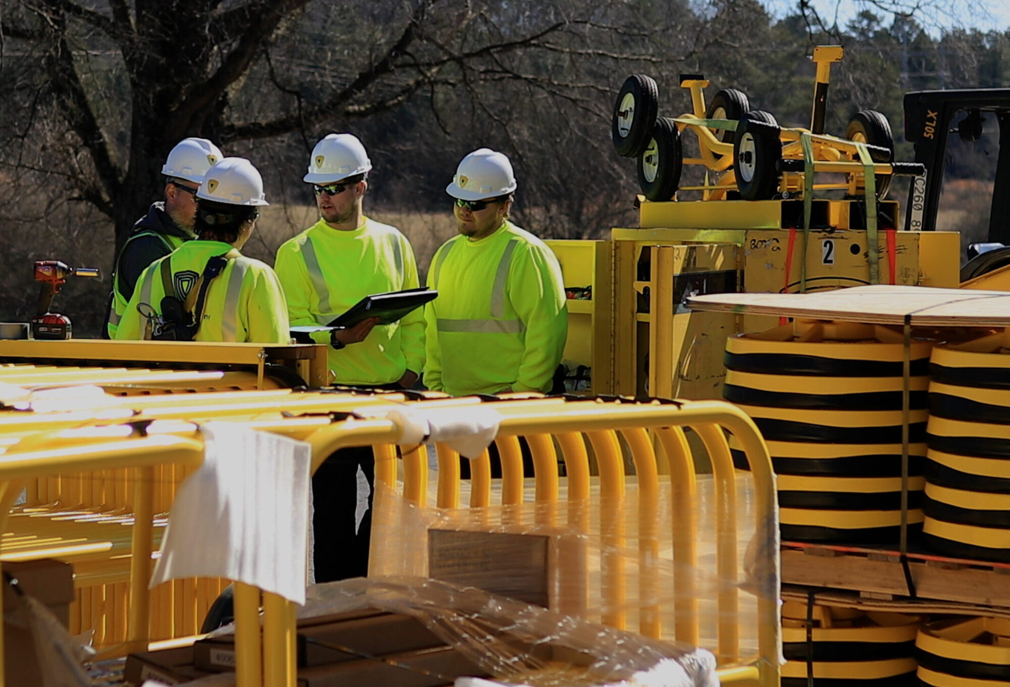 installation process of mobile railing